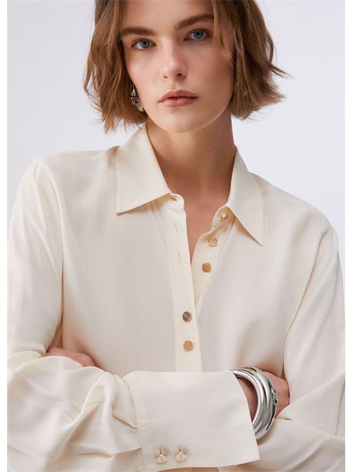 Camicia con bottoni logati LIU JO | CA6157T2578/P9572